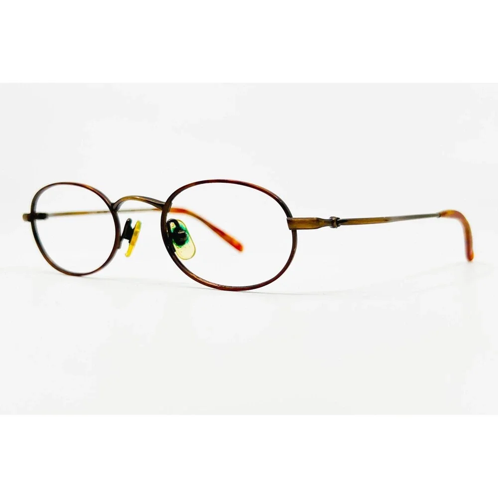 Kenneth Cole Eyeglasses Unisex Brown Temple Worship Oval Frames 135mm